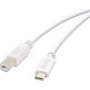 Vivanco cable USB-C - USB-B 3m, white (45356)