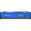 Kingston Fury Beast memory, DDR3, 4 GB, 1600MHz, CL10 (KF316C10B / 4)