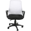 Рабочий стул TREVISO 59x58xH90-102см, сиденье: ткань, цвет: чёрный, спинка: сетка, цвет: белый