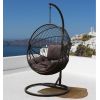 Hanging chair FOLDY 103x105xH198cm, brown / grey