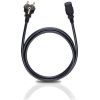 OEHLBACH Art. No. 17040 POWERCORD C 13 MAINS CABLE WITH SAFETY PLUG AND IEC CORD CONNECTOR Black 1.5m Art. No. 17040