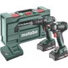 18V Combo set: SB 18 + SSD LT 18 200 BL, 2 x 2,0 Ah, Metabo