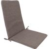 Chair pad with backrest SIMPLE BROWN 42x90x3cm, brown