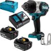 DTW1001RTJ Akumulatora uzgriežņu atslēga 18V, 2x5,0Ah Li-ion, 1000 Nm, 1/2", LED Makita