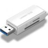 UGREEN CM104 SD/microSD USB 3.0 memory card reader (white)