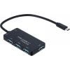 Akyga AK-AD-52 interface hub USB 3.1 (3.1 Gen 2) Type-C 500 Mbit/s Black