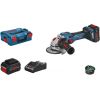 Bosch GWS 18V-15 SC, 2x8.0Ah ProCORE18V, GAL 18V-160 C Leņķa slīpmašīna