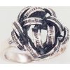 Серебряное кольцо #2101560(POx-Bk), Серебро	925°, оксид (покрытие), Размер: 19, 5.2 гр.