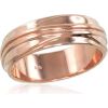 Laulību zelta gredzens #1100553(AU-R) (Gredzena biezums 6mm), Sarkanais zelts	585°, Izmērs: 22, 6.62 gr.