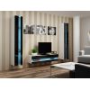 Cama Meble Cama Living room cabinet set VIGO NEW 12 white/black gloss