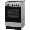 INDESIT Cooker IS5G1PMX/E Hob type Gas, Oven type Gas, Inox, Width 50 cm, Grilling, 59 L, Depth 60 cm