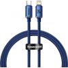 Baseus Crystal cable USB-C to Lightning, 20W, 1.2m (blue)