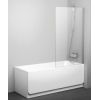 Ravak vannas siena PVS1, 800 mm, h=1400, spīdīgs/caurspīdīgs stikls
