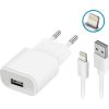 Forever TC-01 charger 1x USB 2A white + Lightning cable