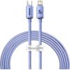 Baseus Crystal cable USB-C to Lightning, 20W, PD, 2m (violet)