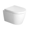 Duravit ME by Starck Compact Rimless, stiprināms pie sienas, 370x480 mm, ar SC vāku, Durafix, balts