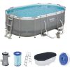 Bestway 56448 Power Steel Oval Pool Set