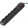 Activejet black power strip with cord ACJ COMBO 5G/3M/BEZP. AUTO/CZ