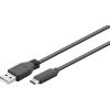 Goobay USB 2.0 cable 55466 USB-C male, USB 2.0 male (type A), 1 m, Black