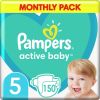 Pampers Autiņi Active Baby 5, 11-16 kg, 150 gab.