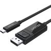 UNITEK V1146A cable gender changer USB-C DisplayPort Black