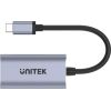 UNITEK ADAPTER USB-C - HDMI 2.1, 8K, ALU, 15CM