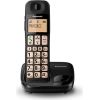 Panasonic KX-TGE110 DECT telephone Black Caller ID