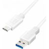 Logilink USB 3.2 Gen 1x1 Cable CU0174 1 m, White, USB-A Male, USB-C Male