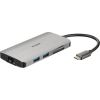 D-Link 8-in-1 USB-C Hub with HDMI/Ethernet/Card Reader/Power Delivery DUB-M810	 0.15 m