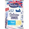 BUTCHER'S Delicious Dinners Pieces with trout in jelly - wet cat food - 400g