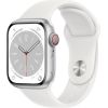 Apple Watch 8 GPS + Cellular 41mm Sport Band, silver/white (MP4A3EL/A)