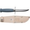 Kids knife Morakniv Scout 39 Safe, leather sheath and double finger guard, Blueberry