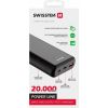 Swissten Line Power Bank Переносная зарядная батарея USB / USB-C / Micro USB / 20W / 20000 mAh