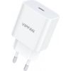 Vipfan E04 network charger, USB-C, 20W, QC 3.0 (white)