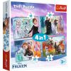 TREFL FROZEN Pužļu komplekts 4in1