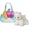 AURORA Fancy Pals Plīša kaķu princese zilā somā, 20 cm