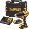 Urbjmašīna-skrūvgriezis DeWalt DCD771S2-QW; 18 V; 2x1,5 Ah akum.