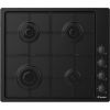 Candy CHW6LBB Black Built-in 60 cm Gas 4 zone(s)