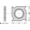 Ēveles asmeņi CMT 790.181.00; 18x18x2 mm; HW-HC; 1 gab.