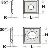 Ēveles asmeņi CMT 790.140.03; 14x14x2 mm; HW-SMG; 1 gab.