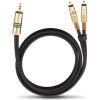 OEHLBACH Art. No. 2056 NF 1 / JACK AUDIO CABLE, 3.5 MM JACK TO 2 X RCA PHONO 1m Art. No. 2056