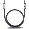 OEHLBACH Art. No. 60011 Black I-CONNECT J-35 MOBILE AUDIO CABLE, 3.5 MM AUDIO JACK TO 3.5 MM AUDIO CABLE 0.5m Art. No. 60011