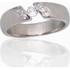 Серебряное кольцо #2101797(PRh-Gr)_CZ, Серебро 925°, родий (покрытие), Цирконы, Размер: 18, 4.6 гр.