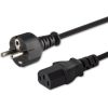 SAVIO 1.8 m Schuko (M) power cable – IEC C13 1.8m CL-138