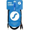 SSQ MIJRCA2 SS-1422 Cable Mini Jack Stereo 3,5 mm - 2x RCA 2 m Black