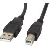 Lanberg CA-USBA-10CC-0010-BK USB cable 1 m USB 2.0 USB B Black