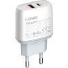 Wall charger LDNIO A2424C USB, USB-C 20W + USB-C - Lightning Cable