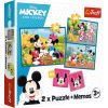 Hasbro TREFL DISNEY Puzles komplekts Mikijs 30 gab + 48 gab + 24 memo