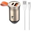 LDNIO C509Q USB, USB-C 30W Car charger + MicroUSB cable Cable