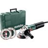 Leņķa slīpmašīna Metabo WEQ 1400-125 Set + piederumi